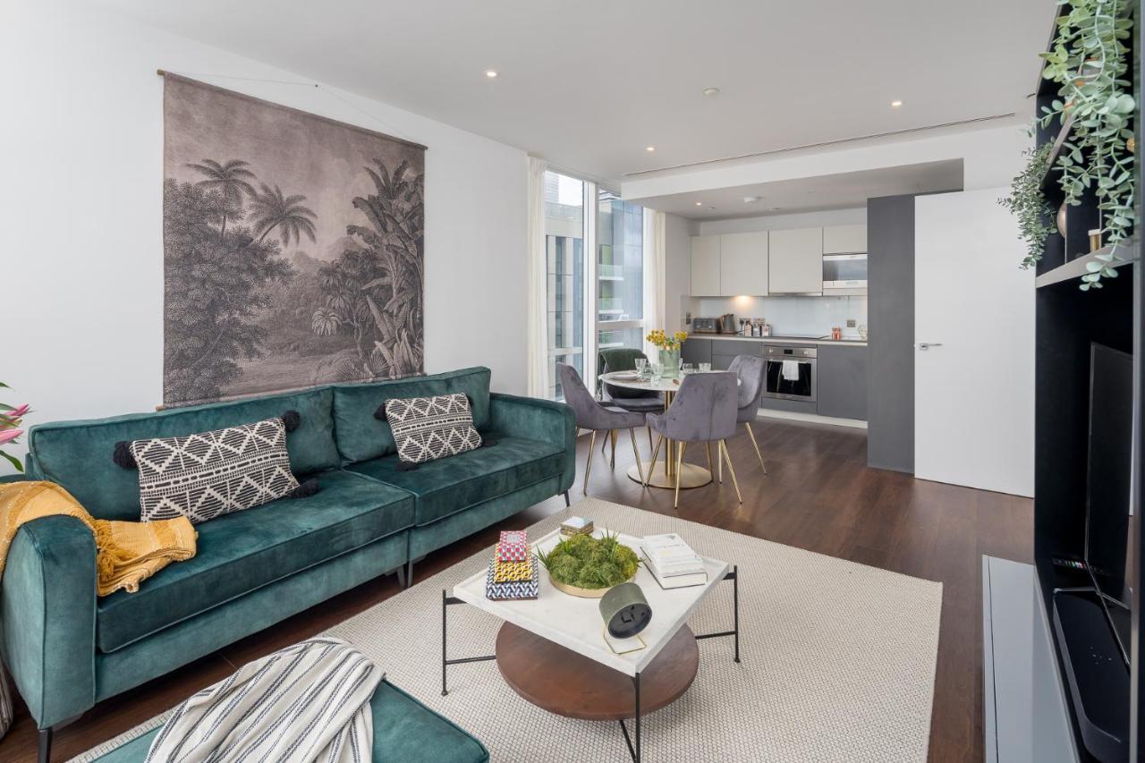 Luxurious Spacious 2Bed Suites Skyline River Views By Canary Wharf Лондон Экстерьер фото