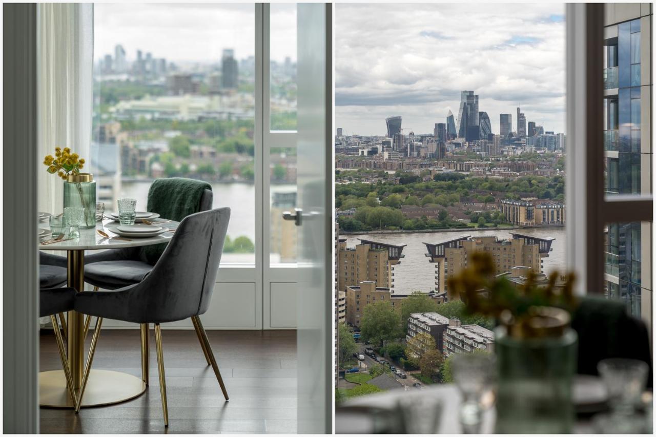 Luxurious Spacious 2Bed Suites Skyline River Views By Canary Wharf Лондон Экстерьер фото